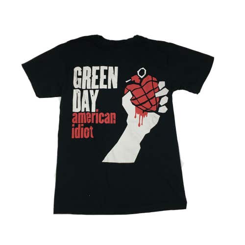 Green Day American Idiot Alternate Rock Black Album T-Shirt Men's Sz Medium