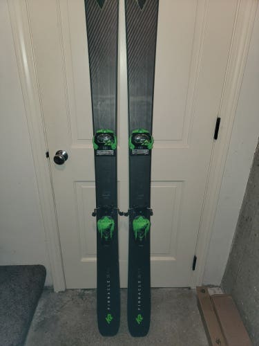 Used Men's 2018 K2 Pinnacle 95ti 184 Skis with Attack2 13 bindings