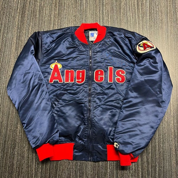 Los Angeles Angels Jacket Men XL Adult Blue Starter Satin MLB Baseball  Vintage