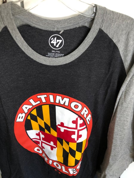 MLB Genuine Baltimore Orioles Black Graphic T-Shirt Size S NEW NWT Baseball