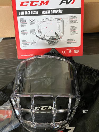 CCM FV1 Clear Face Shield SR. New