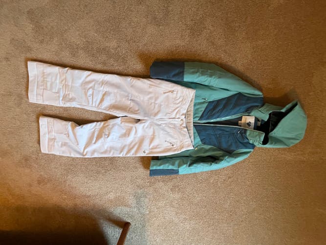 Blue Green Teen Used Large Obermeyer Jacket and Pant Set