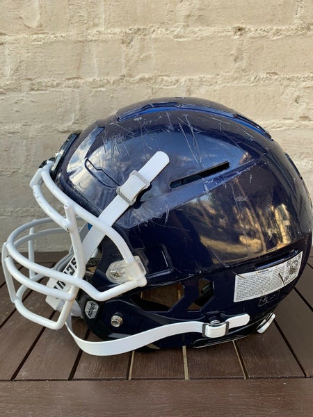 Schutt F7 VTD Adult Football Helmet Navy Blue w/ White Facemask Mens XL 2021 GU
