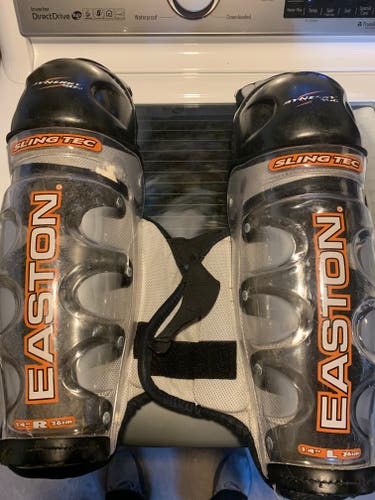 Used Easton Synergy Sling Tec Shin Pads