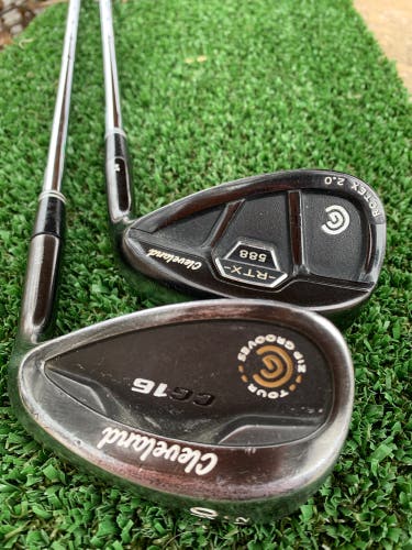 Cleveland Wedge Set (56 & 60 Degree) Men's Right Handed Regular Flex Steel Shaft 588 RTX Wedge