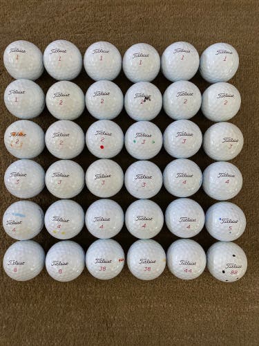 Used Titleist 36 Pack (3 Dozen) Pro V1x Balls