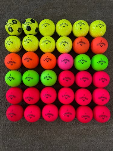 Used Callaway 36 Pack (3 Dozen) Supersoft Balls