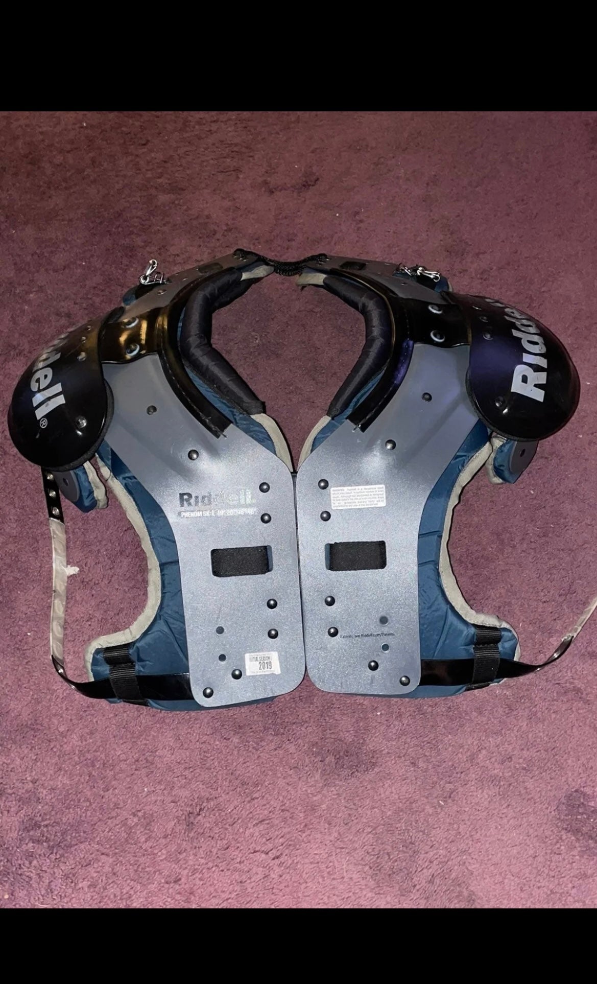 riddell phenom youth football shoulder pads