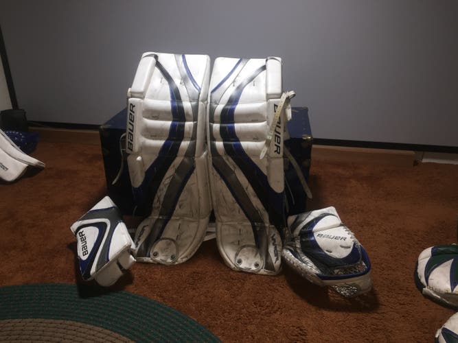 Used 36"+ 2"  Bauer Regular X: 55 Elite Series Goalie Full Set Pro Stock
