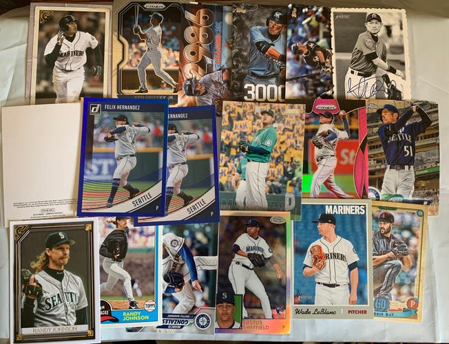 Seattle Mariners Lot - ft Ichiro, Griffey, Randy Johnson RC