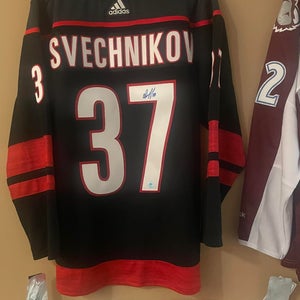 Andrei Svechnikov Carolina Hurricanes Signed ALT Adidas Authentic Hockey Jersey