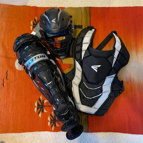 Brand New Easton Pro X Catcher's Set (INT) Black and Silver