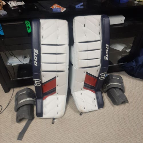 Used Custom 34" Warrior Ritual GT2 Goalie Leg Pads