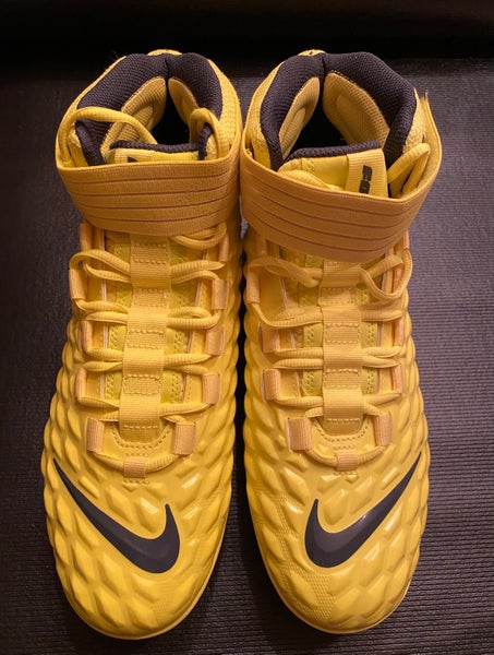 Nike Force Savage Football Cleats, US Men’s, AH4000-700, Yellow, New