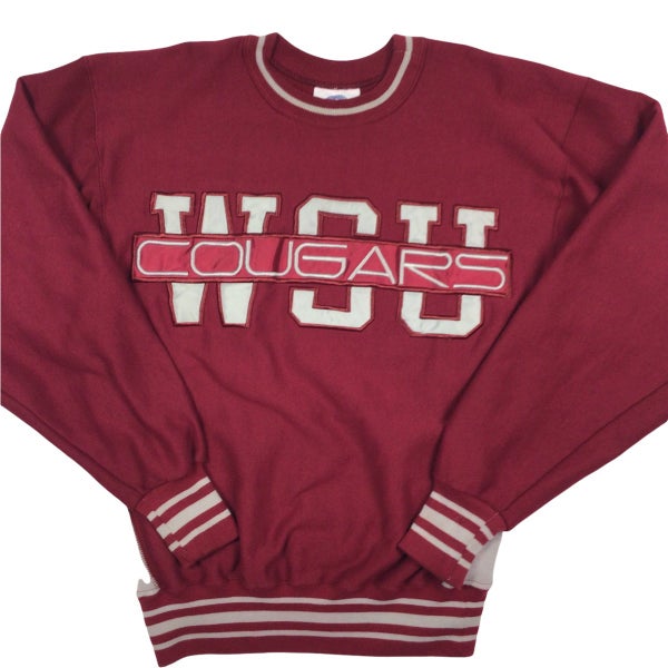 Vintage New York Giants NFL ringer crewneck sweatshirt.