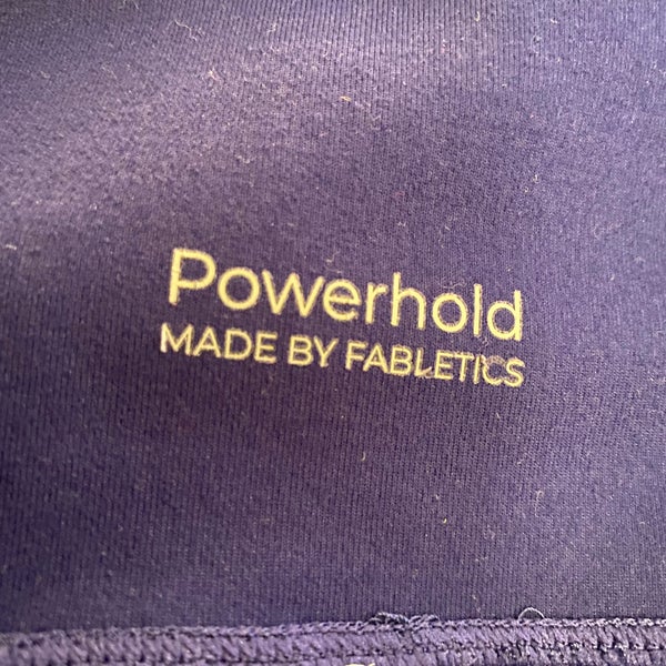 Fabletics Powerhold Cropped Leggings in Purple