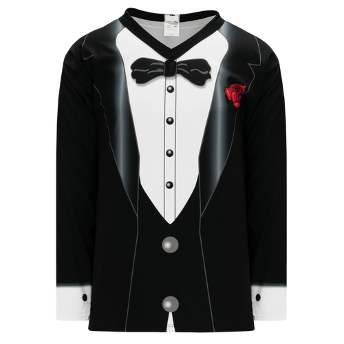 Tuxedo Style Athletic Knit Hockey Jersey - Quantity of 5