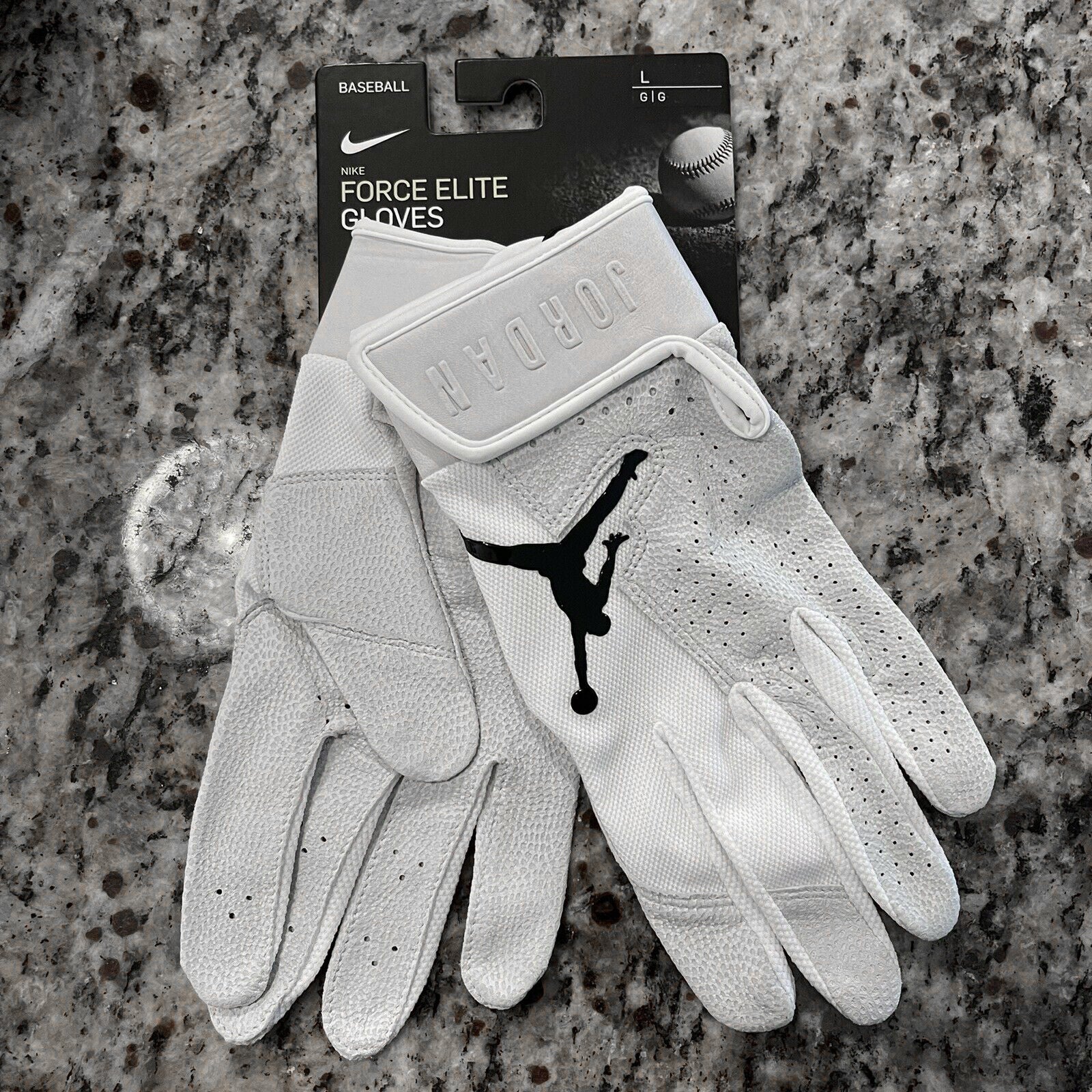 Mookie Betts Nike Jordan Force Elite Batting Gloves Black White Men's Size  3XL