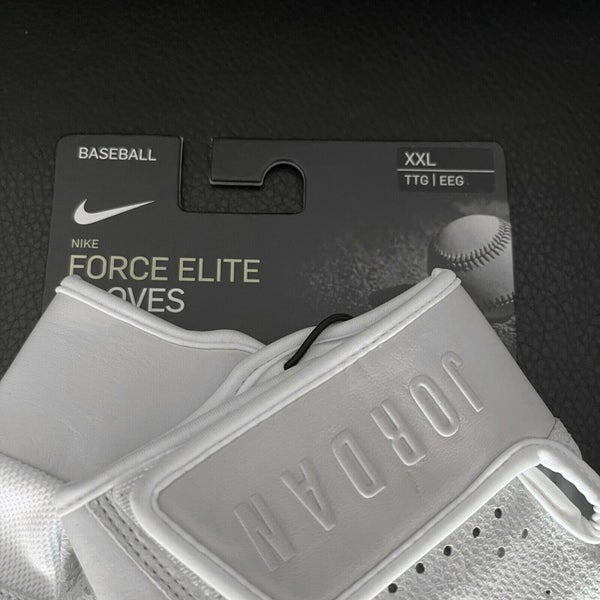 Nike, Accessories, Nike Jordan Force Elite Baseball Batting Gloves White Mookie  Betts