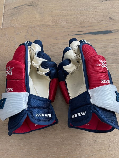Bauer pro stock gloves capitals