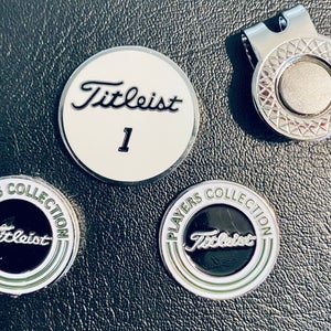 3 titlest magnetic golf ball marker set with hat clip