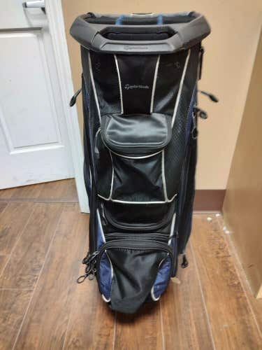 Taylormade Cataline 15 Divider Golf Cart Bag Black/Blue w Raincover