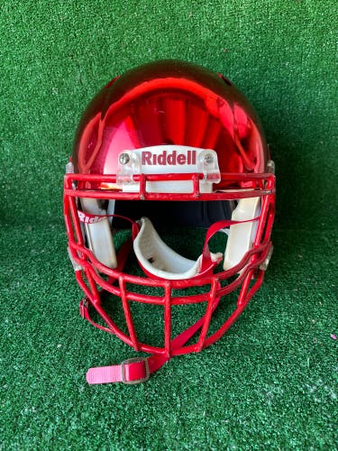 Adult XL (Extra Large) - Riddell Speed Football Helmet - Chrome Red
