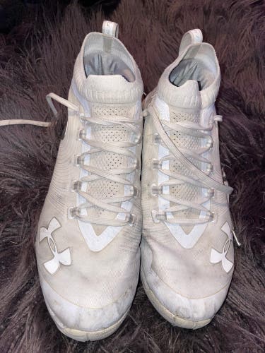 White Ua Men's Turf Cleats Low