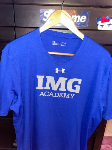 Blue Large IMG Academy Under Armour Shirt