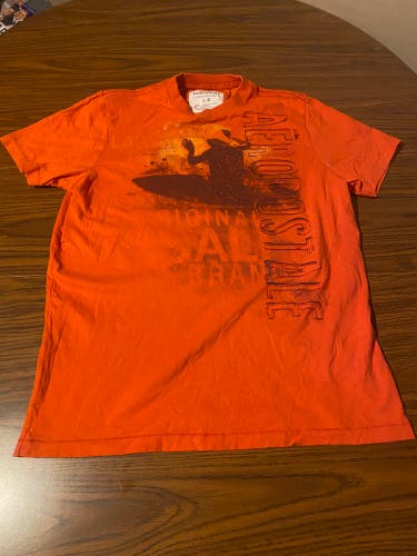 Aeropostale Men’s Large Orange Short Sleeve Shirt