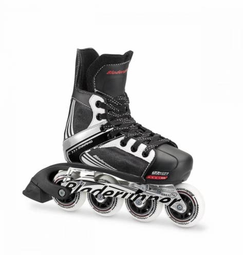 Rollerblade Bladerunner Dynamo Youth Adjustable Inline Skate, Medium, Black