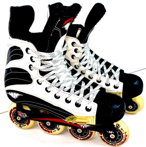 Mission Helium 1500 Quatro Hockey Inline Skates Size 9E (9 US Men Shoe/ 11 Women
