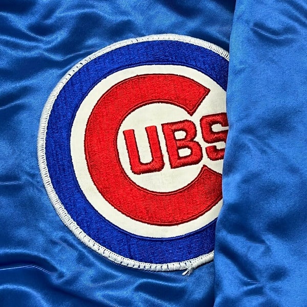 Vintage 90s Chicago Cubs Starter Satin Warmup Made in USA Jacket - Large