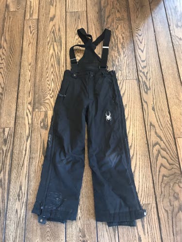 Black Unisex Size 10 Spyder Ski Pants