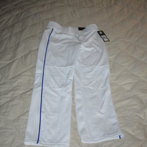 NEW - Under Armour UA Leadoff II Baseball Pants, White/Blue, Youth XL