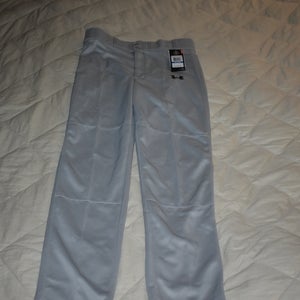 NEW - Under Armour UA Clean Up Baseball Pants, Gray, Youth XL