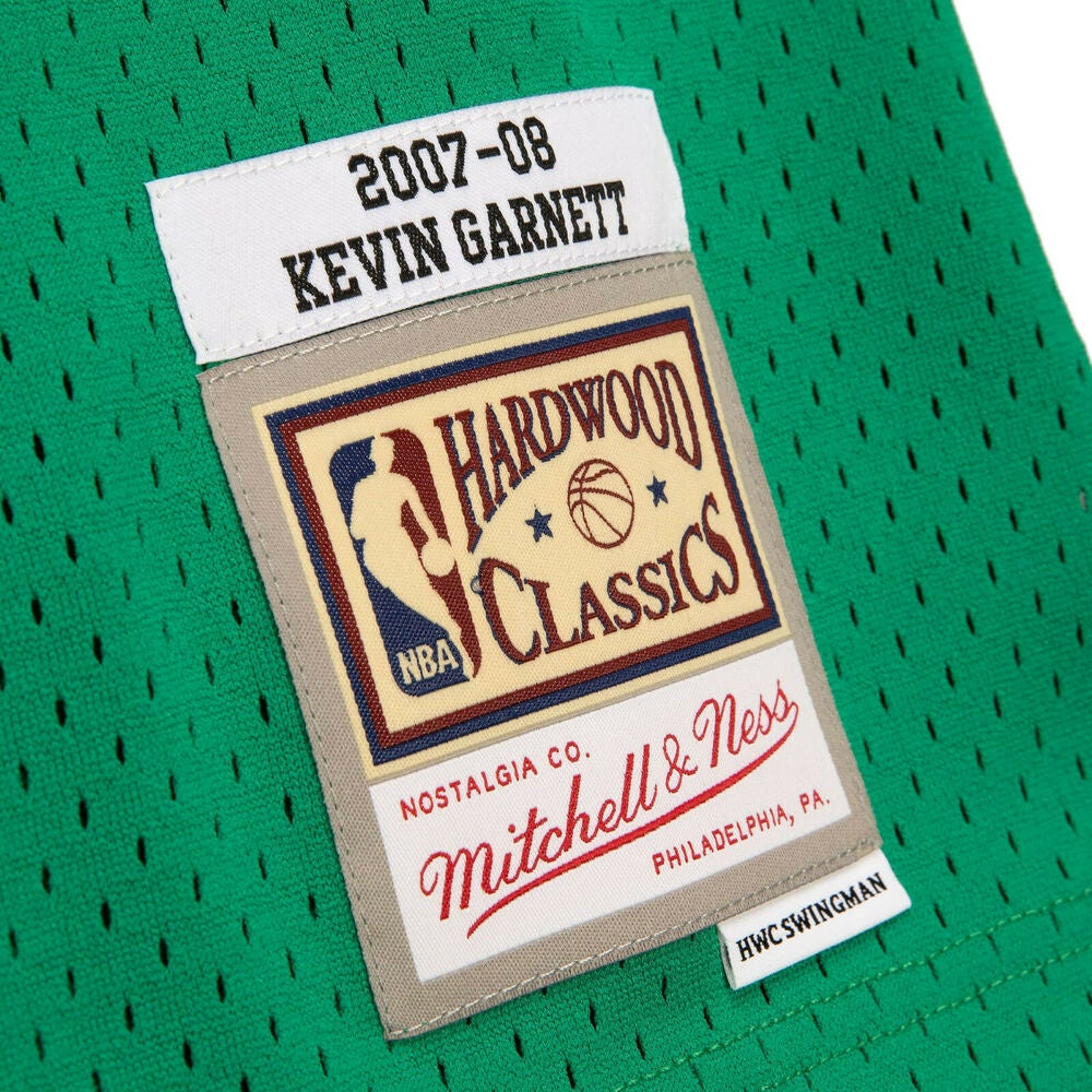 Boston Celtics Kevin Garnett Autographed White Authentic Mitchell & Ness Hardwood  Classics 2007-2008 Jersey Size