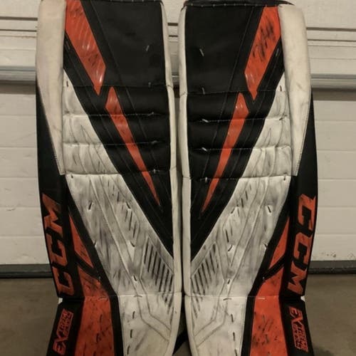 Used 34" CCM Eflex4 Goalie Leg Pads