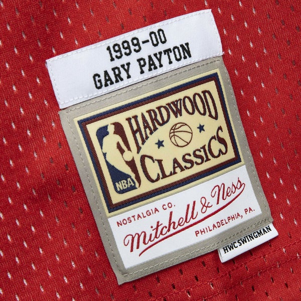 Men's Mitchell & Ness Gary Payton Green Seattle SuperSonics 1995-96  Hardwood Classics Swingman Jersey