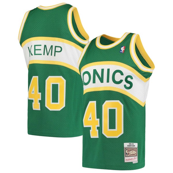 Seattle Supersonics Shawn Kemp Autographed 1994-95 Mitchell & Ness