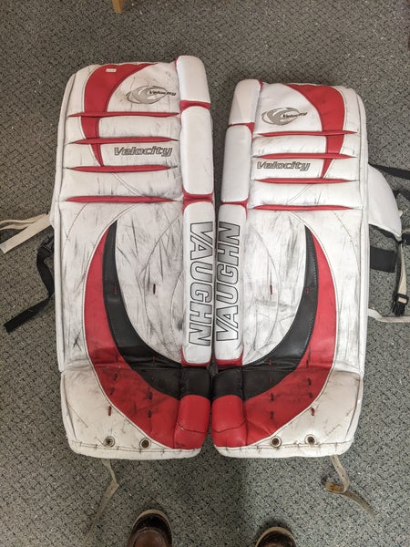 Used 36" Vaughn Velocity V2 Goalie Leg Pads