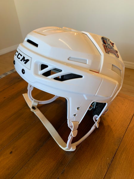 Game Used Bakersfield Condors CCM FitLite 3DS Helmet
