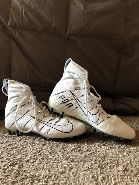 White Adult New Size 11.5 Molded Cleats Nike High Top Vapor Untouchable 3 Elite