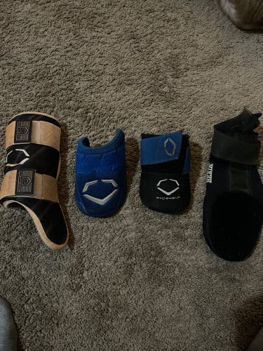 Used EvoShield Elbow Protection Elbow Guard, Shin Guard, Sliding Mitt