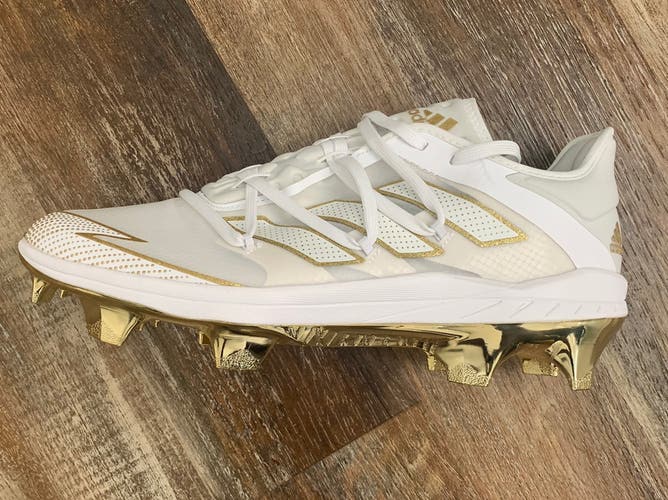 ADIZERO AFTERBURNER 7 GOLD TPU BASEBALL CLEATS (New) Sz. 10.5