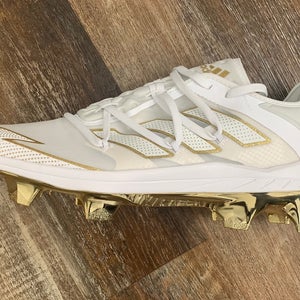 ADIZERO AFTERBURNER 7 GOLD TPU BASEBALL CLEATS (New) Sz. 9