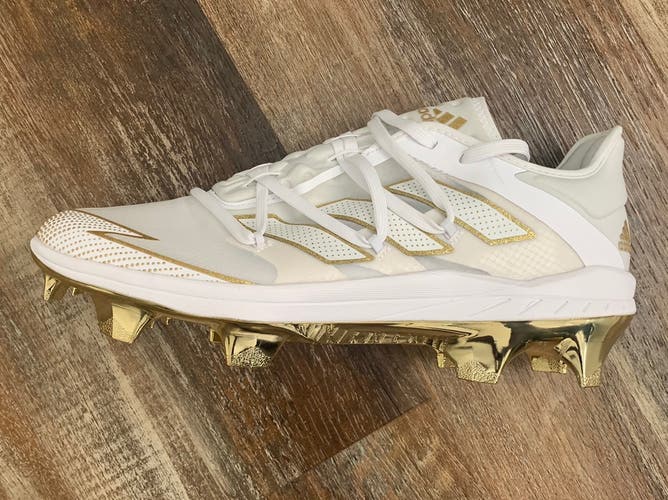ADIZERO AFTERBURNER 7 GOLD TPU BASEBALL CLEATS (New) Sz. 9