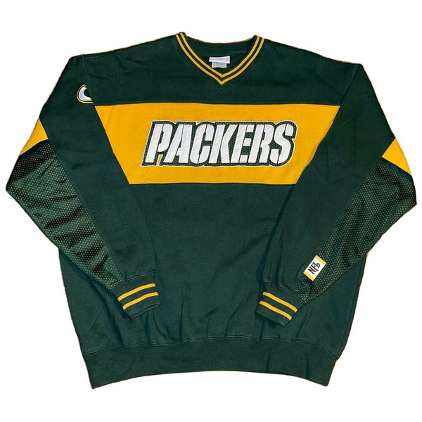 Vintage Green Bay Packers Mesh Jersey Sweatshirt Crewneck 90s NFL Size  XL/XXL