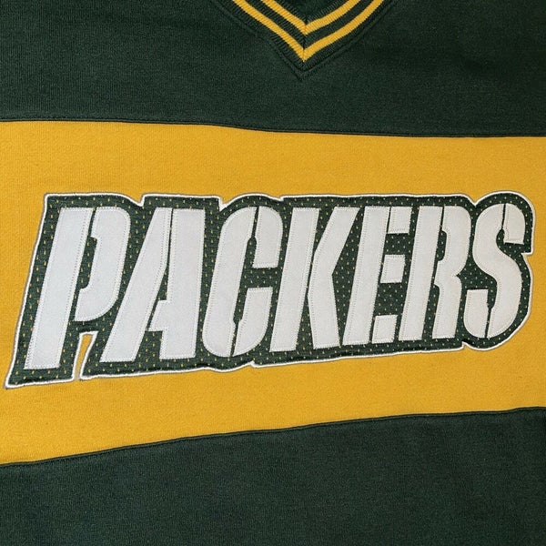 Vintage Green Bay Packers Mesh Jersey Sweatshirt Crewneck 90s NFL