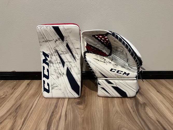 Pro Stock CCM Extreme Flex 4 Glove and Blocker